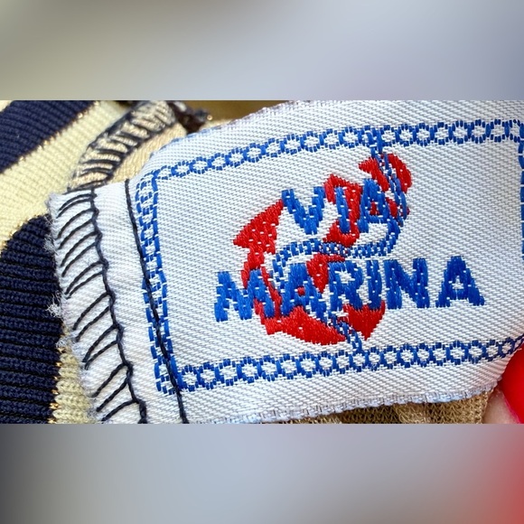 VTG - VIA MARINA Women's One Piece Swimsuit - Size 14 - Picture 4 of 5